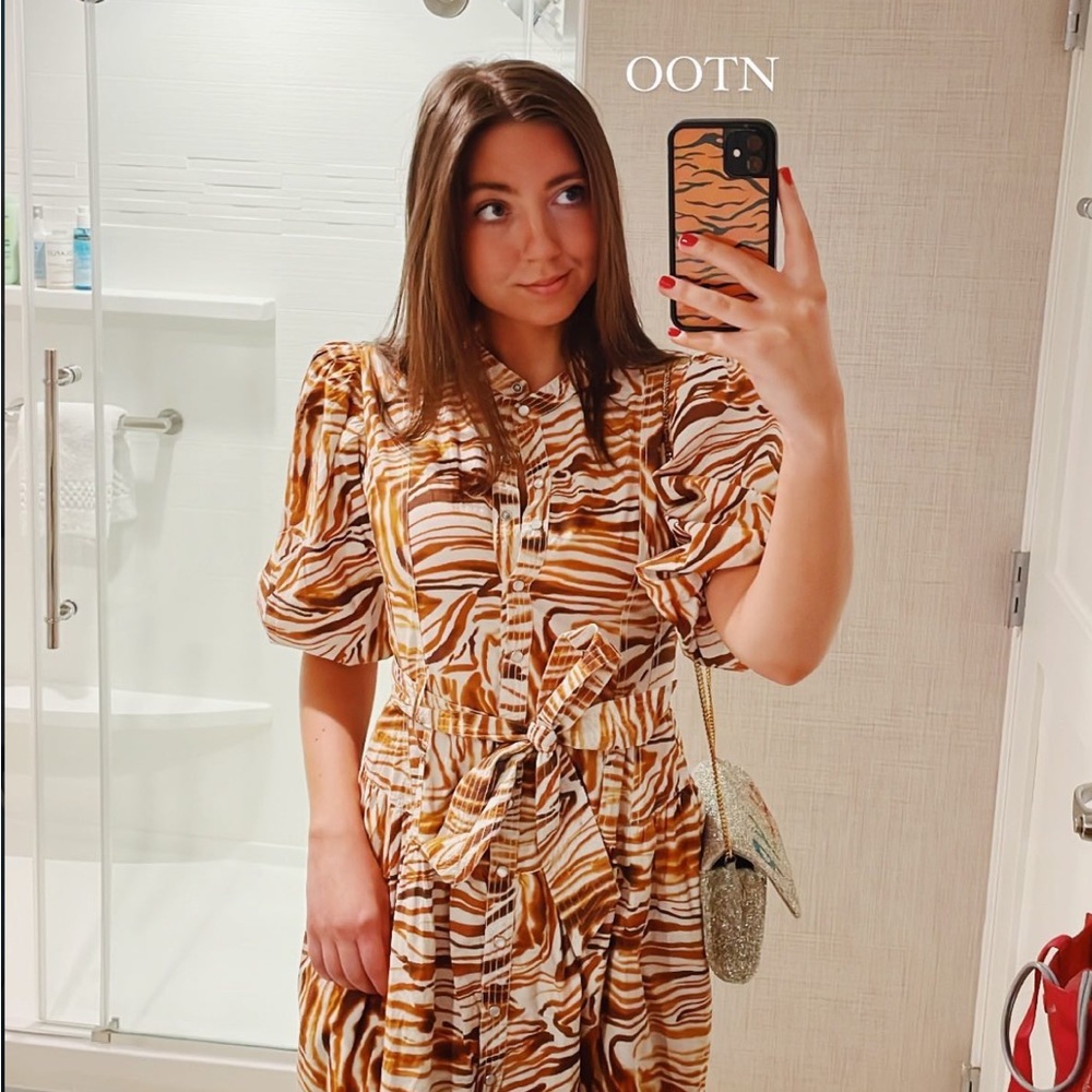 Love the Label White Zebra Dress